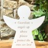 Guardian Angel Above Free Standing Plaque