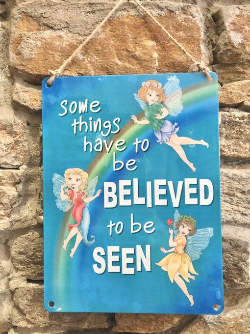 Some Things Have To Be Seen Fairy Metal Sign