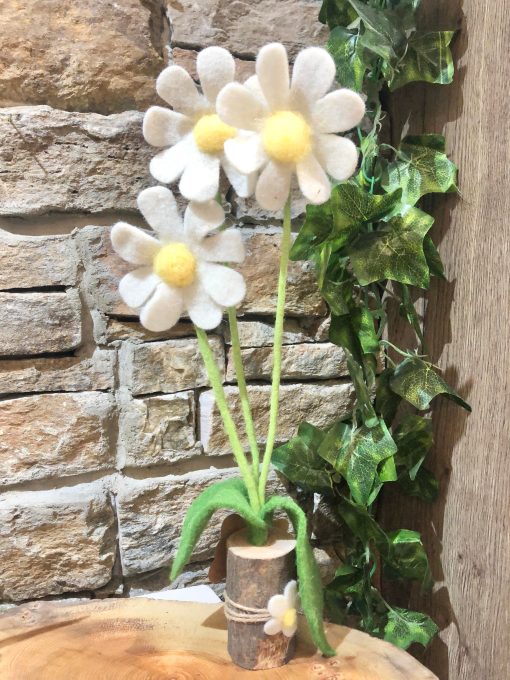 Felted Daisy Flowers