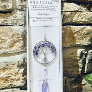 Gem Stone Suncatcher Amethyst
