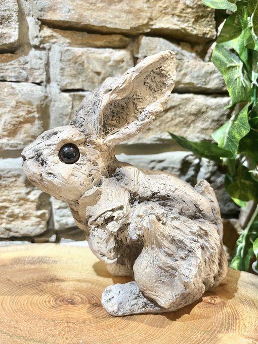 Wood Effect Baby Bunny Rabbit Ornament