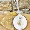Log Slice Tooth Fairy Door Hanger & Bag