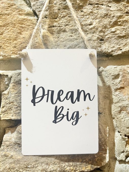 Dream Big Mini Metal Sign