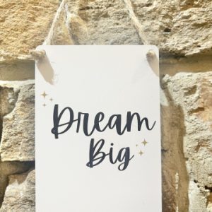 Dream Big Mini Metal Sign