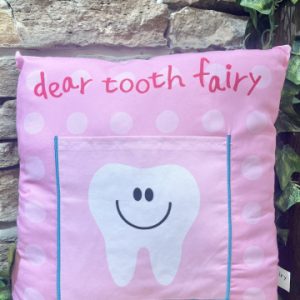 Tooth Fairy Cushion Pink Large