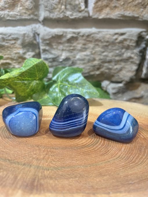 Blue Agate Crystal Tumble 3cm