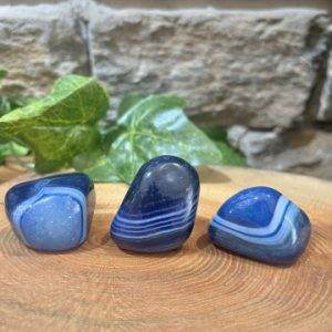 Blue Agate Crystal Tumble 3cm
