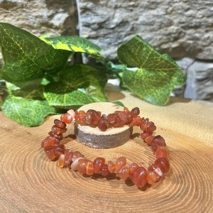Crystal Chip Bracelet - Carnelian