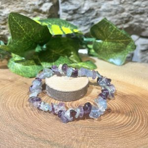 Crystal Chip Bracelet - Fluorite