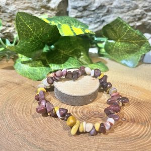 Crystal Chip Bracelet - Mookaite