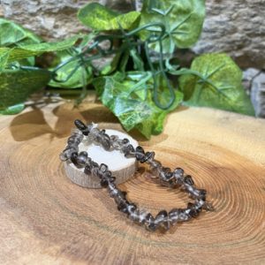 Crystal Chip Bracelet - Smoky Quartz
