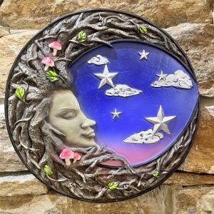 Moon Ent Stars & Mushrooms Plaque