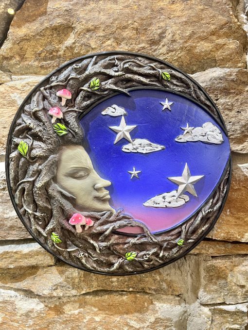 Moon Ent Stars & Mushrooms Plaque