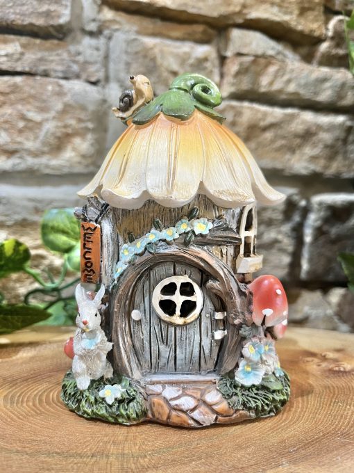 LED Colour Changing Yellow Flower Fairy House