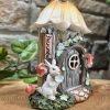 LED Colour Changing Yellow Flower Fairy House - Image 2