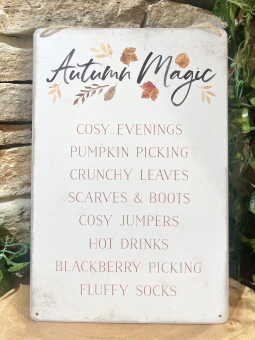 Autumn Magic Metal Plaque