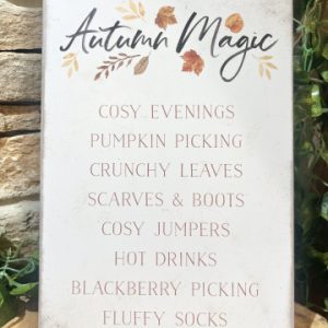 Autumn Magic Metal Plaque