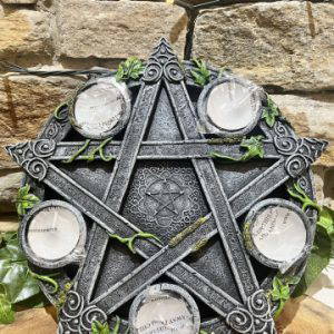 Wiccan Pentagram T.Light Candle Holder