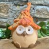 Autumn Owl With Leaf Hat Ornament