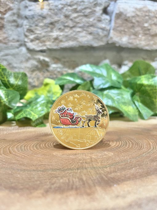 Santa & Sleigh Magic Gold Coin