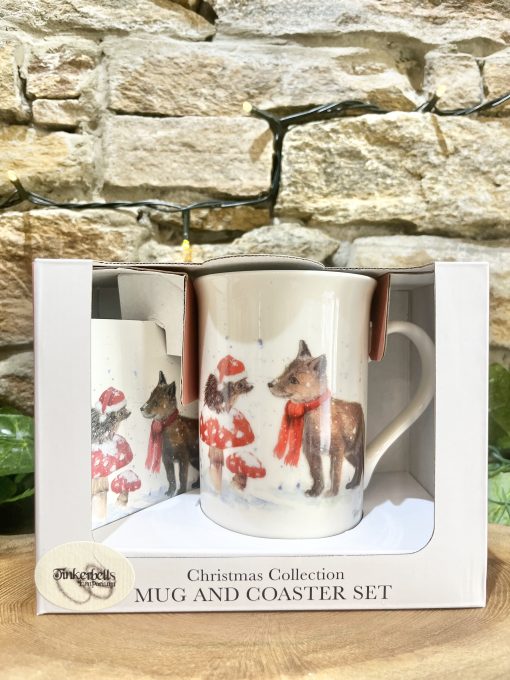 Bristle and Brush Festive Mug and Coaster Set - Image 2