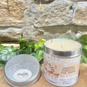 Dashing Through The Snow Candle Festive Reindeer