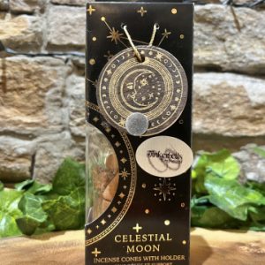 Celestial Moon Incense Cones With Holder