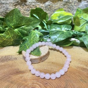 Rose Quartz 5mm Beaded Crystal Bracelet