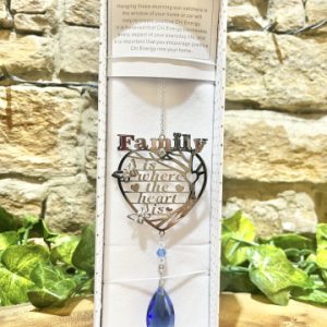 Family Suncatcher Blue