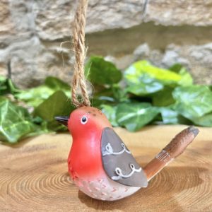 Little Happy Robin Bauble Hanger
