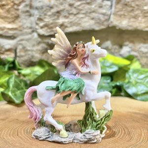 Standing Unicorn And Fairy Ornament