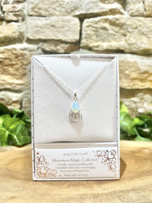 Opalite Teardrop Celtic Necklace