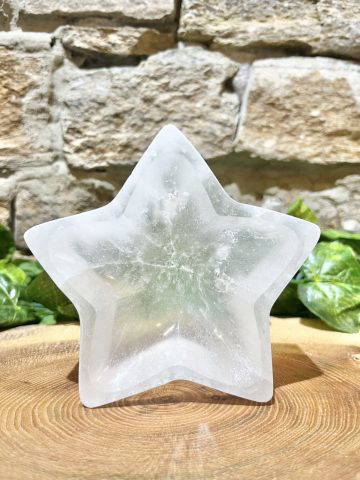 Star Selenite Crystal Charging Bowl