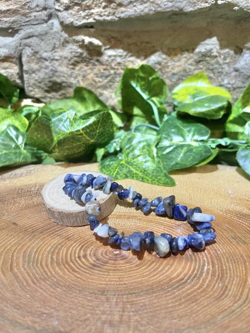 Crystal Chip Bracelet - Sodalite