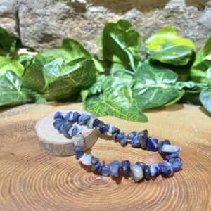 Crystal Chip Bracelet - Sodalite