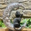 Luna Companion Black Cat Moon & Stars Ornament