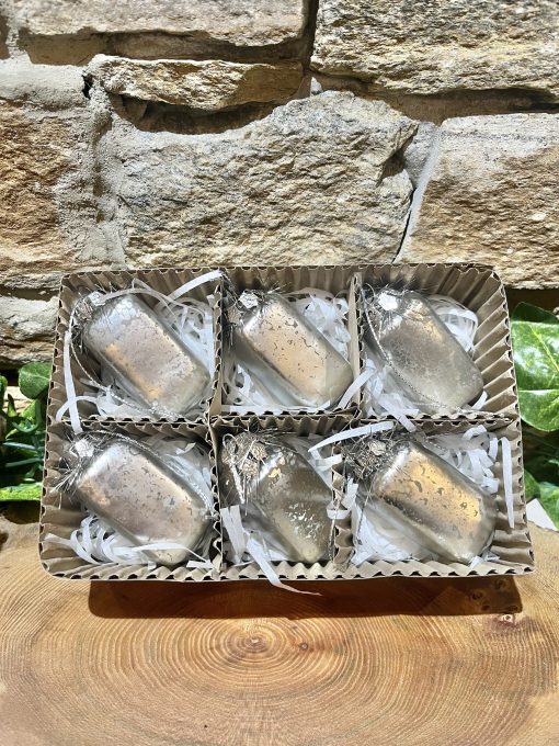 Set of 6 Vintage Glass Tree Decorations