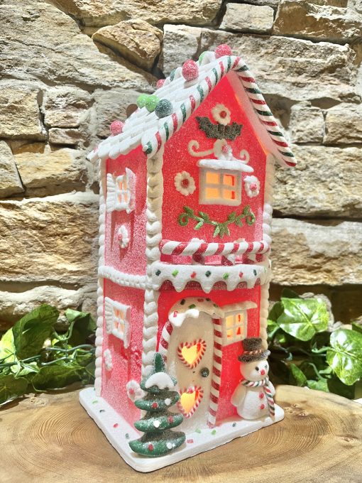 LED Light Up Gingerbread House Tall - Image 2