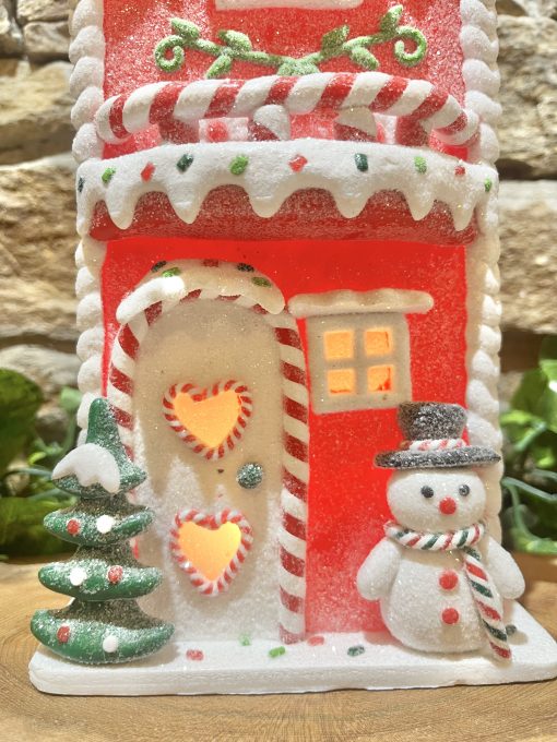 LED Light Up Gingerbread House Tall - Image 3