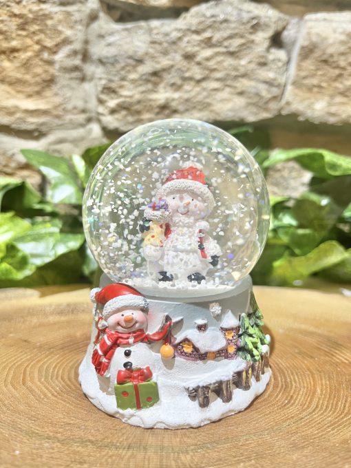 Festive Little Snow Globe Snowman - Image 2