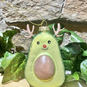 Avacado Reindeer Bauble