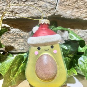 Avacado Santa Bauble