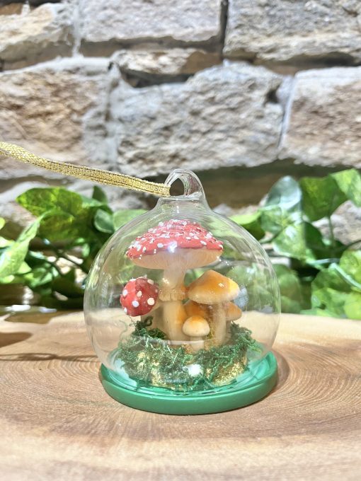 Toadstool Wonderland Glass Bauble - Image 2