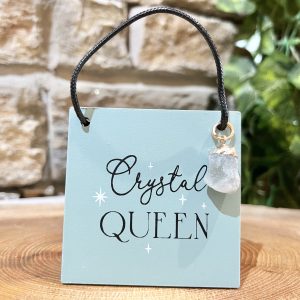 Crystal Queen Mini Crystal Sign Fluorite