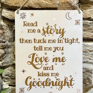 Read Me A Story Metal Sign