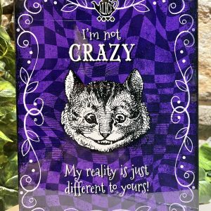 Alice Metal Sign Cheshire Cat Crazy