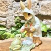 Bunny Rabbit and Frog Ornament