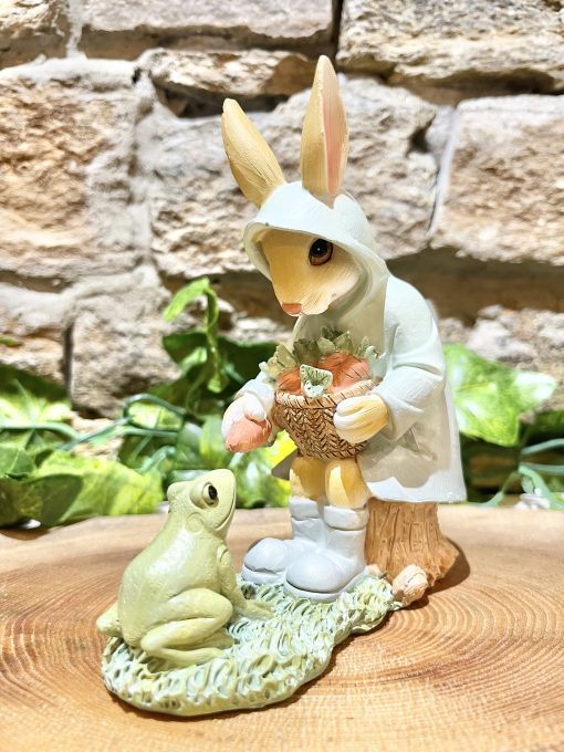 Bunny Rabbit and Frog Ornament