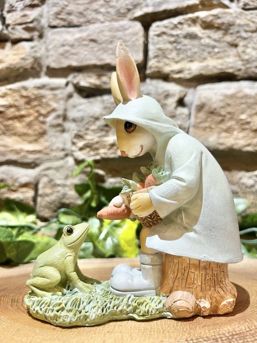 Bunny Rabbit and Frog Ornament - Image 2