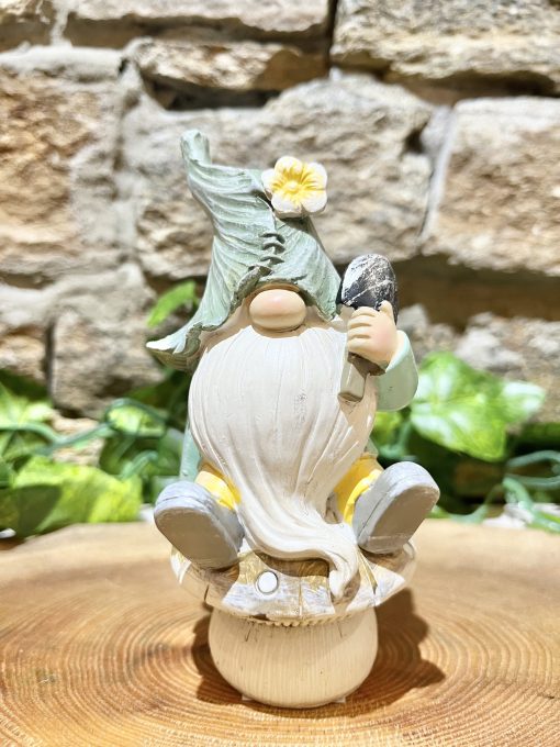 Flower Gonk on Mushroom with Spade